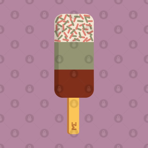 Dusky pink fab ice lolly by MickeyEdwards