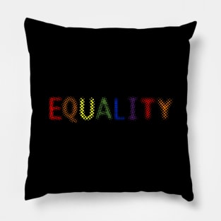 Equality LGTBQ Pride Flag Design T-Shirt Edit Pillow