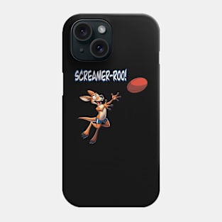 Screamer-roo Australian football kangaroo mark Phone Case