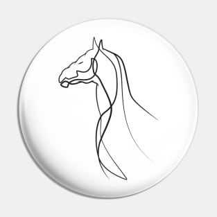 Horse Lineart Pin