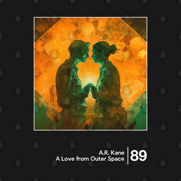 A Love From Outer Space - Minimalist Illustration Artwork Design by saudade