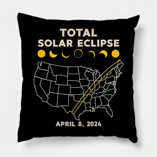 Total Solar Eclipse April 8 2024 Pillow