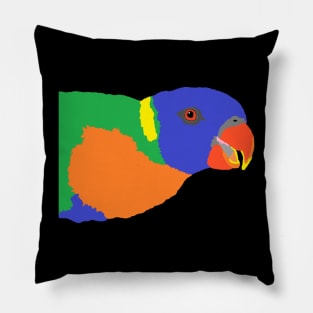 Rainbow Lorikeet Cartoon Pillow