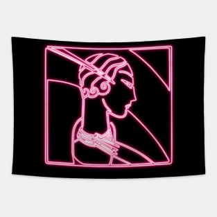 Art Deco woman portrait Tapestry