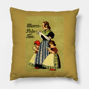 1915 Enjoy Marco Polo Tea Pillow