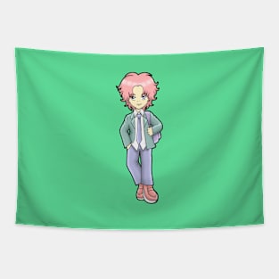 CHIBI ANIME COOL BOY SCHOOL UNIFORM Tapestry