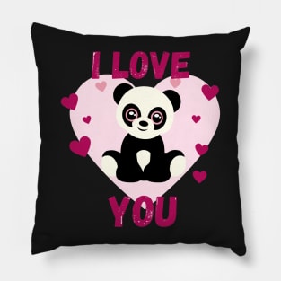 I love you - Panda Pillow