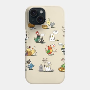 Halloween birbs Phone Case