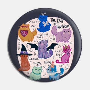 Halloween cats Pin