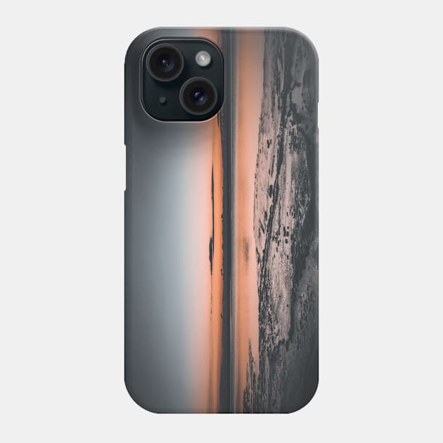 Dawn at an Icy Beach in Tracadie, New Brunswick Canada v3 Phone Case by Family journey with God