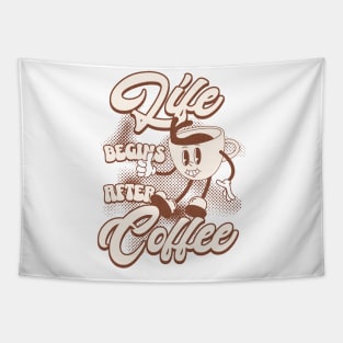 Life Begins After Coffee Coffee Lover Tapestry