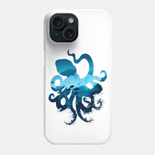 Octopus Garden Phone Case by Tee Bone Studio