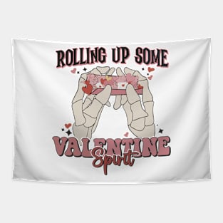 Rolling up some valentine spirit Tapestry