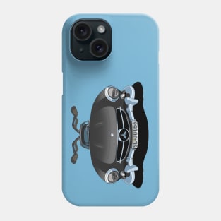 Mercedes Benz 300SL Gullwing in black Phone Case