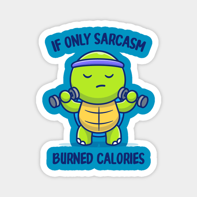 Burning Calories Magnet by CoDDesigns