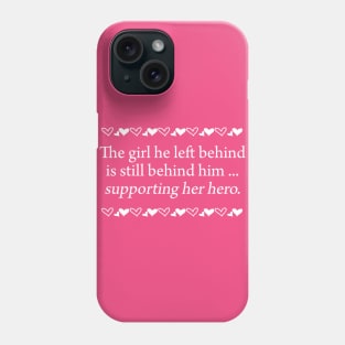 Supporting Her Hero Phone Case