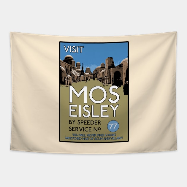 Visit Mos Eisley Tapestry by Paulychilds