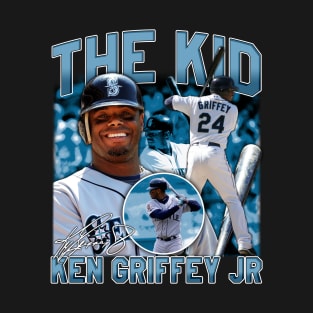 Ken Griffey Jr The Kid Basketball Legend Signature Vintage Retro 80s 90s Bootleg Rap Style T-Shirt