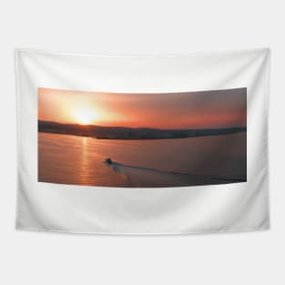 Tunisian Sunset Tapestry