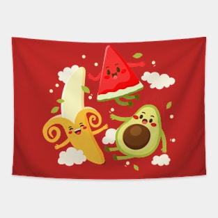 Watermelon banana Avocado Funny Tapestry