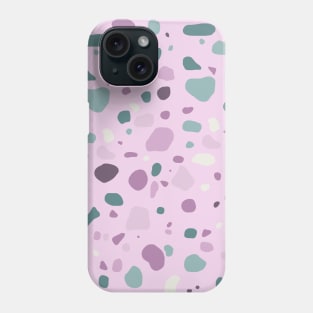 Summer Pink Green Modern Terrazzo Pattern Phone Case