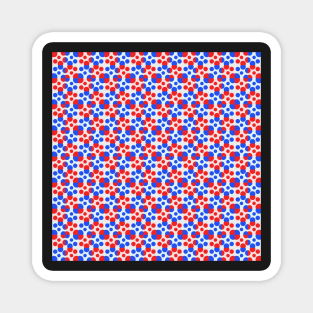 pop art polka dot pattern Magnet