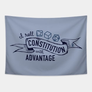 I Roll Constitution with Advantage Tapestry