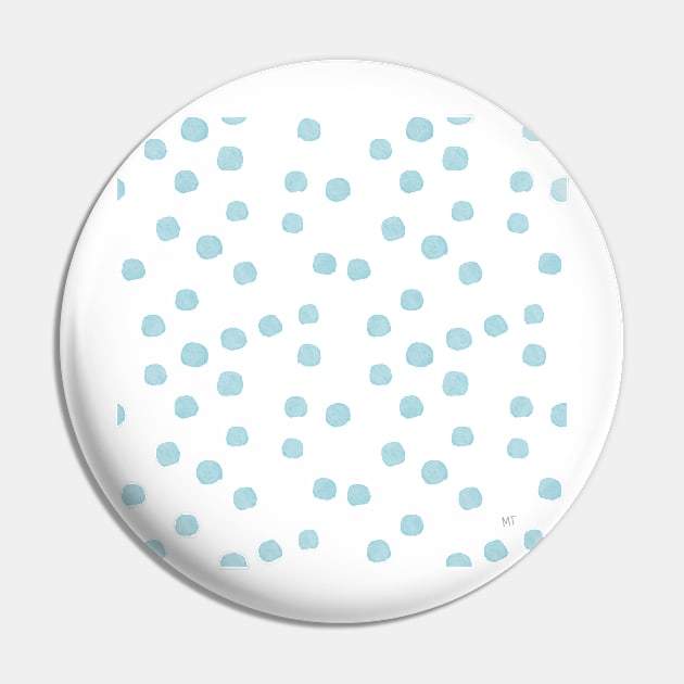 Polka Dots - Turquoise Pin by monitdesign