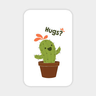 Cactus man gift art design Magnet