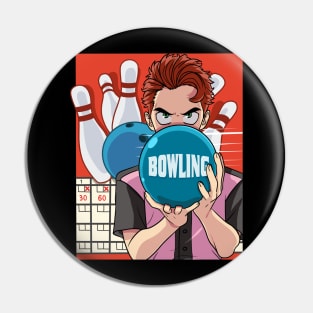 Funny Tenpin Bowling Ball Team Bowler Player Strikes Pin