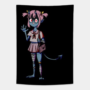 Taomi Demon School Girl Tapestry