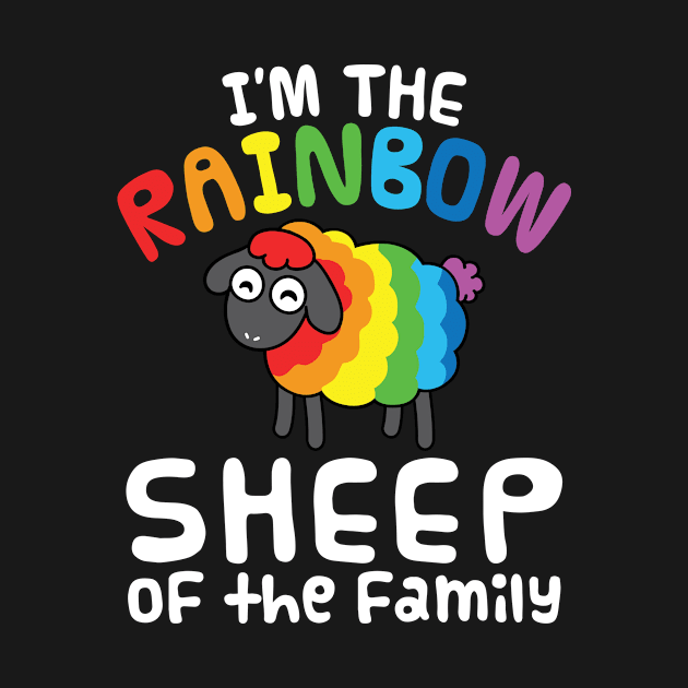 Gay Pride Rainbow Shirt - Rainbow Sheep by redbarron