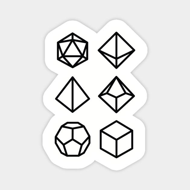 Polyhedral Dice Icons Rpg D Dnd Magnes Teepublic Pl Polyhedral Dice Icons Rpg D Dnd Magnes Teepublic Pl