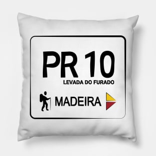 Madeira Island PR10 LEVADA DO FURADO logo Pillow