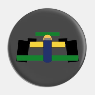 Formula racing driver - Brazil Pin