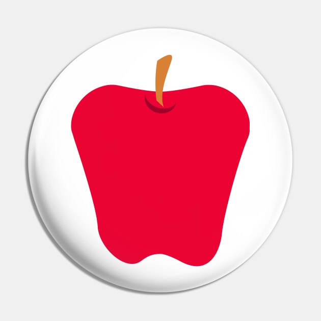 Red Apple Fruit Pin by THP Creative