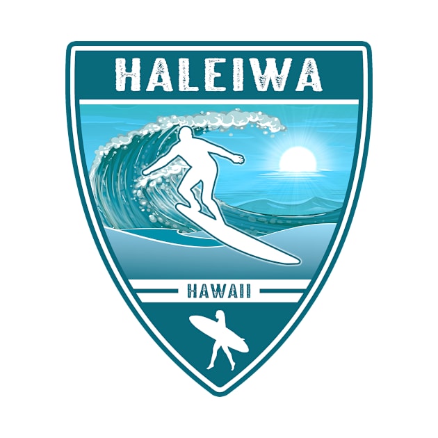 Surf Haleiwa Hawaii by Jared S Davies