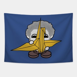 Grandpa Yo O'BOT Sips Tea Party Series (Origami Crane) Tapestry