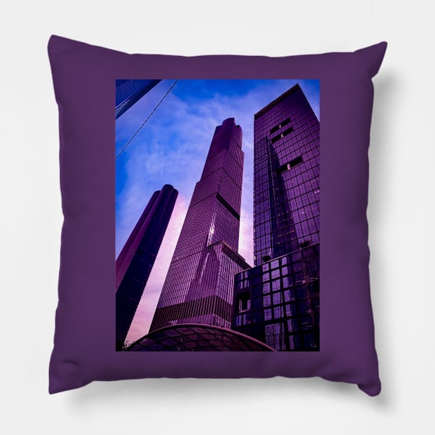 Hudson Yards Skyscrapers NYC Manhattan Pillow by eleonoraingrid