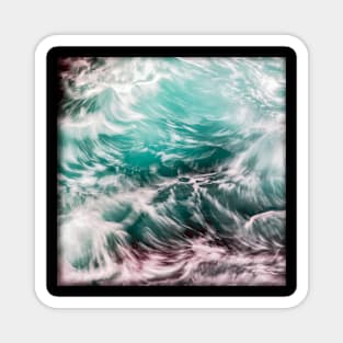 Colourful Ocean Waves Magnet