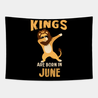 Cute King Are Born In June T-shirt Birthday Gift Tapestry