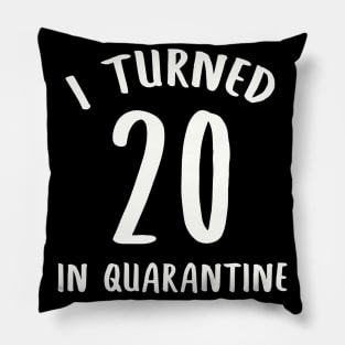 I Turned 20 In Quarantine Pillow