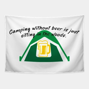 Camping without Beer Tapestry