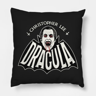 Christopher Lee Vintage Dracula Vampire Horror Movie Pillow