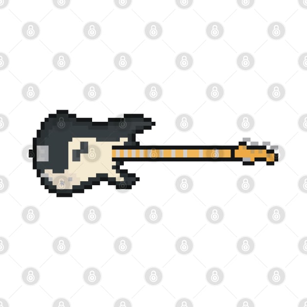 Pixel Black Precision Bass Guitar by gkillerb