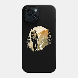 Summer Hiking Mountain Scene Phone Case