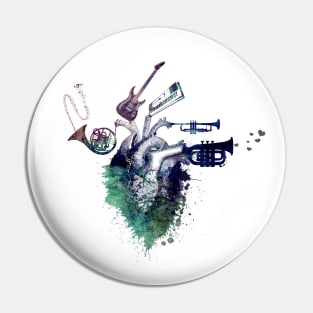 Music my love art #music #heart #love Pin