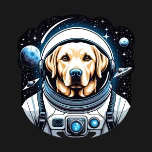 Astronaut Labrador in Space T-Shirt