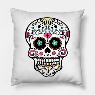 Skull mexican pink Pillow