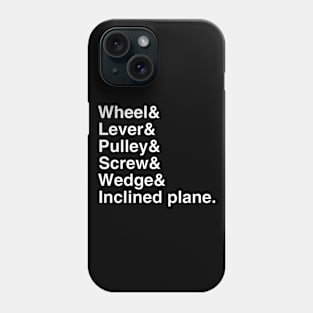 Simple Machines List Phone Case